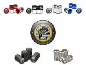 Tire Valve Covers for Bikes Metallic Edition